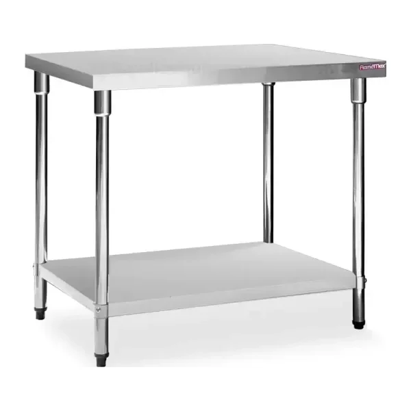 Mesa de trabajo 90 x 70 cm Lisa Acero Inoxidable | Flamemax HWT-2-79R