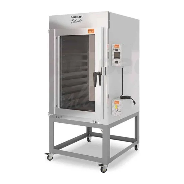 Horno Turninado A Gas Compact Glp10est 10 Bandejas 300 Panes
