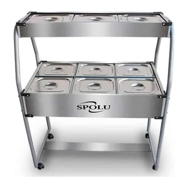 Mesa Buffet 9 cubas combinadas Spolu SPL-506CO