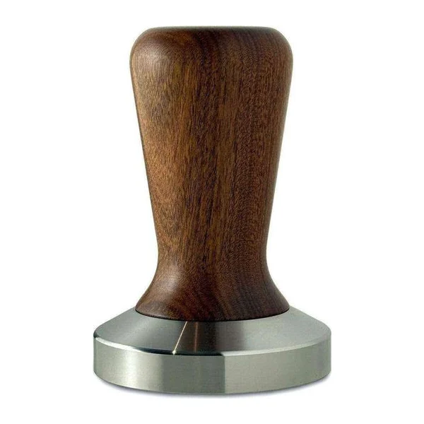 Tamper 58 mm Profesional Mango Madera Base Acero Inoxidable