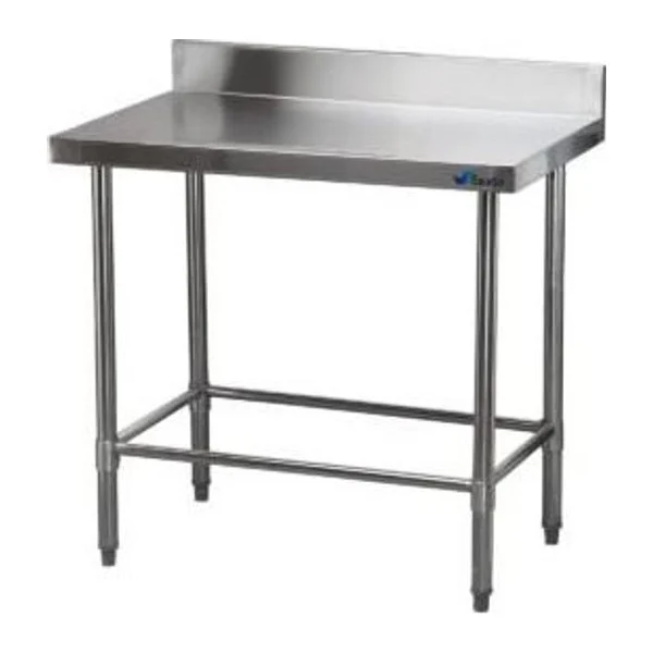 Mesa de Acero Inoxidable 90×60 cm zócalo | Lundar DM21-6-900