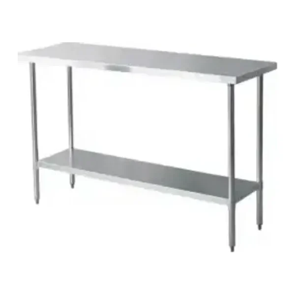 Mesa de Acero Inoxidable 120x60 cm estante | Jameco WT-1200CE