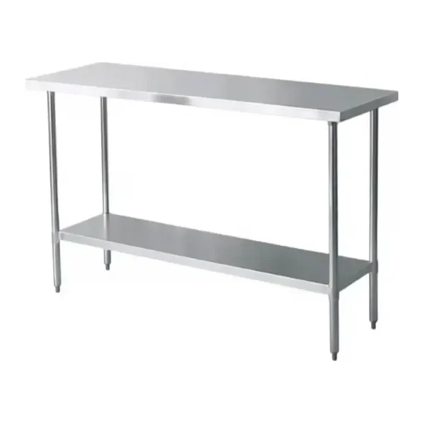 Mesa de Acero Inoxidable 120x60 cm estante Jameco WT-1200CE
