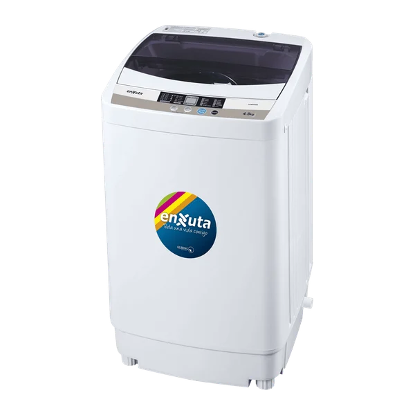 Lavarropas carga superior Enxuta LENX6450 4,5 kg panel digital cuba inox