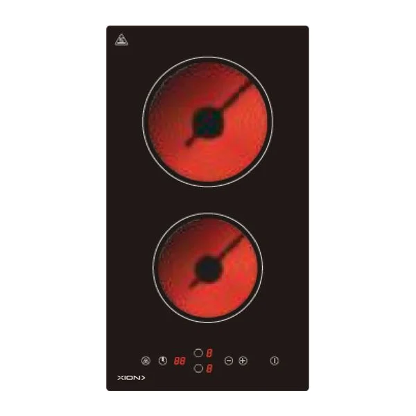 Anafe Eléctrico Vitrocerámica 2 Discos XION XI-EH2