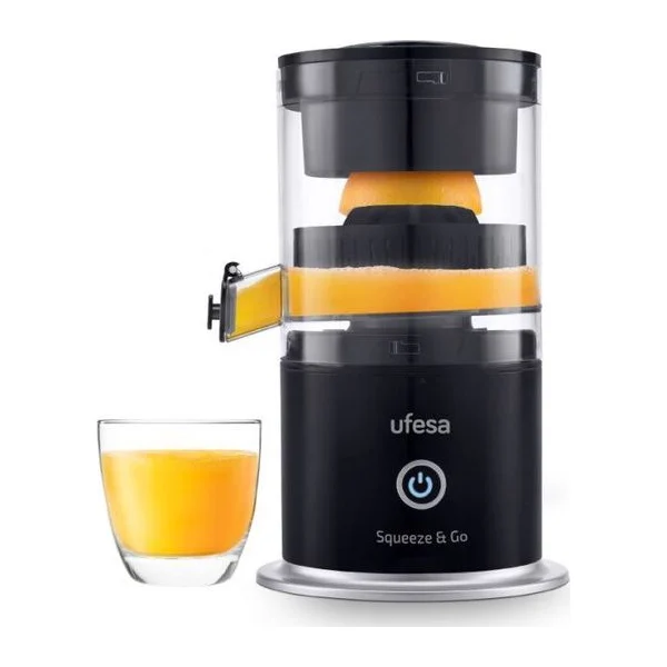 Exprimidor de cítricos recargable 220 ml | Ufesa SQUEEZE GO BLACK