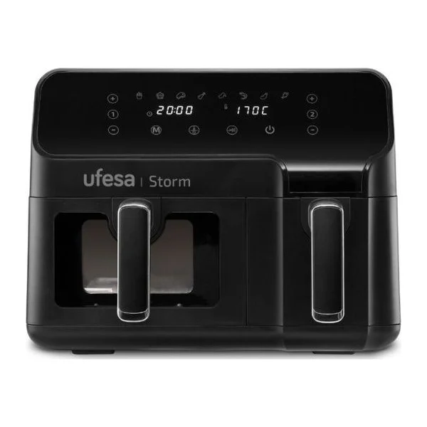 Freidora de aire doble cubeta 9 L digital | UFESA STORM