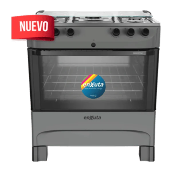 Cocina Supergas 5 Hornallas Titanio con Termocupla y | Enxuta CENX27250T