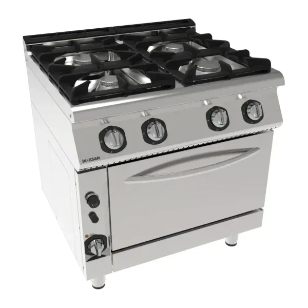 Cocina industrial 4 hornallas a gas Inoksan 7KG23