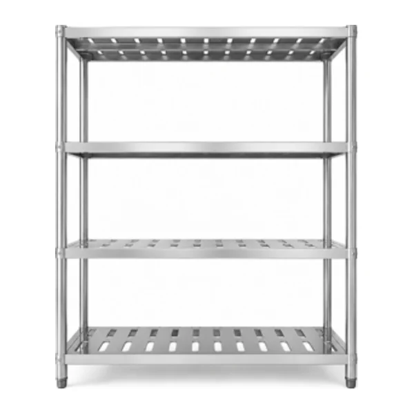 Estantería 4 Estantes 120 x 180 cm Acero Inox | Lundar ES-LA 1.20