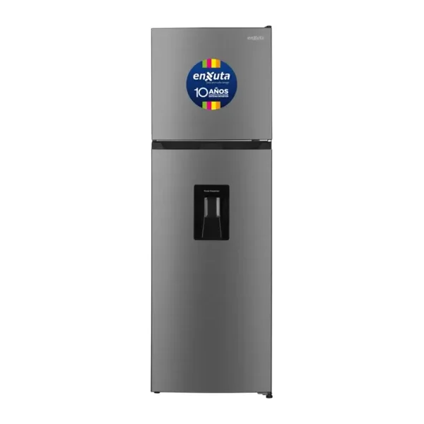 Refrigerador frío seco inverter 333 L inox con dispensador Enxuta RENX221350DI