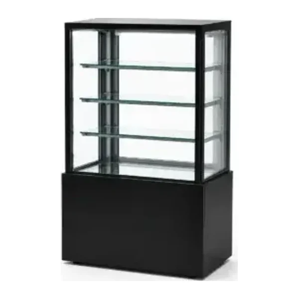 Vitrina confitera refrigerada 0,9 m 3 estantes base de mármol | Sanao BX-900