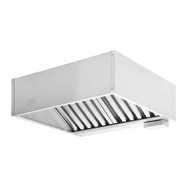 Campana mural Ventus VENECM-100 en acero inoxidable, vista en ángulo