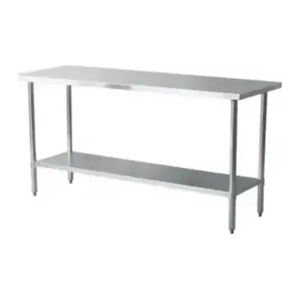 Mesa de Acero Inoxidable 180x60 cm estante | Jameco WT-1800CE